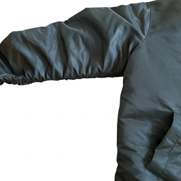 Kith Longline Bomber Jacket Size L Olive Green - Picture 9 of 12